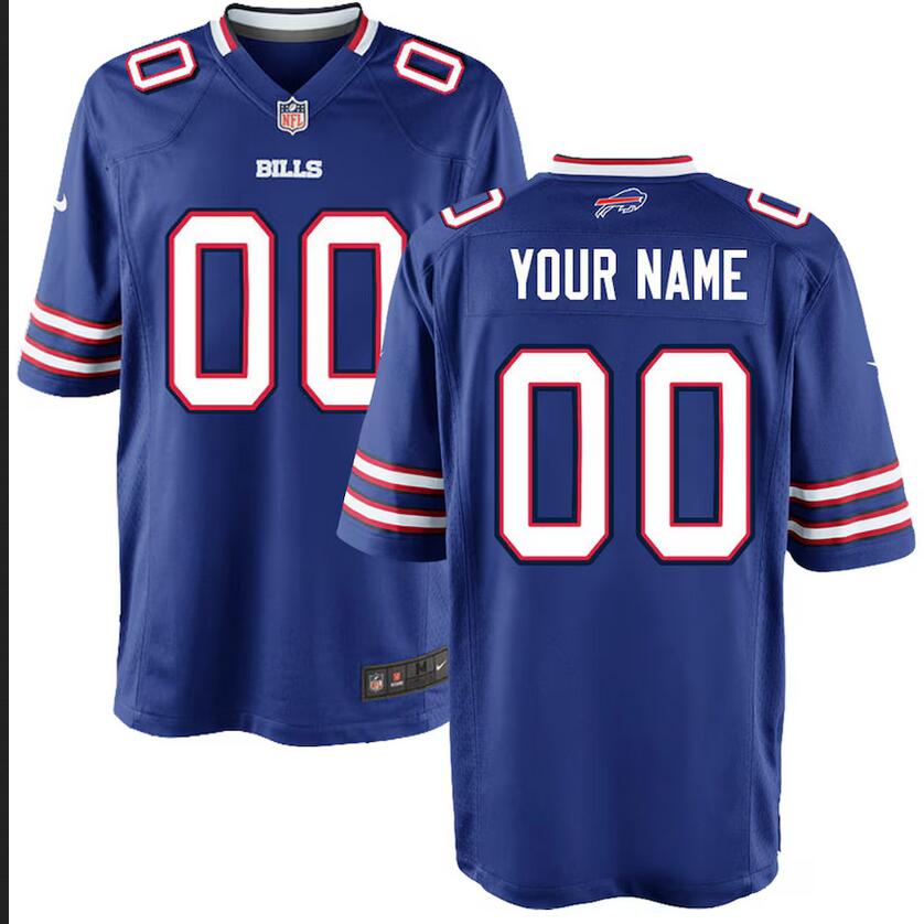 Youth Buffalo Bills Nike blue Custom Game Jersey->customized nfl jersey->Custom Jersey